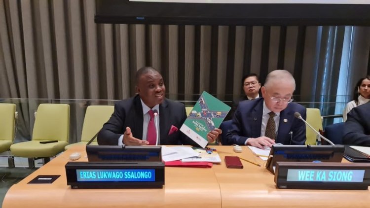 Kampala Lord Mayor Erias Lukwago attends the UN General Assembly high level meeting on improving global road safety