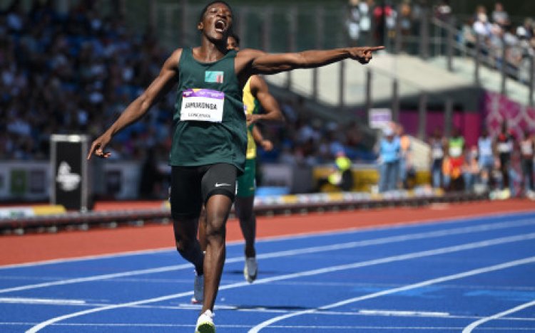 Zambia's Samukonga wins historic Commonwealth Games gold