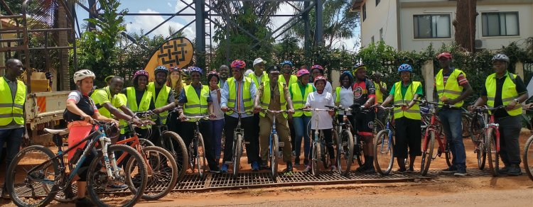 KCCA launches bicycle ride in Kampala