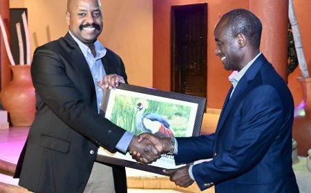 UGANDA, RWANDA REAFFIRM MILITARY TIES AS GEN. MUHOOZI HOSTS GEN. MUBANGANA TO DINNER AT LAKE VICTORIA SERENA