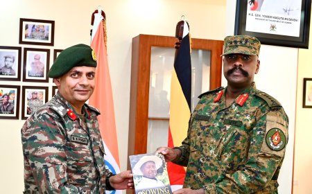 Gen Muhoozi Salutes Indian Military Advisors as Two-Year Uganda Mission Concludes
