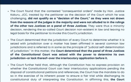 Constitutional Court in Jackson Ntwatwa v Attorney General Clarifies Jurisdiction Over Interlocutory Applications