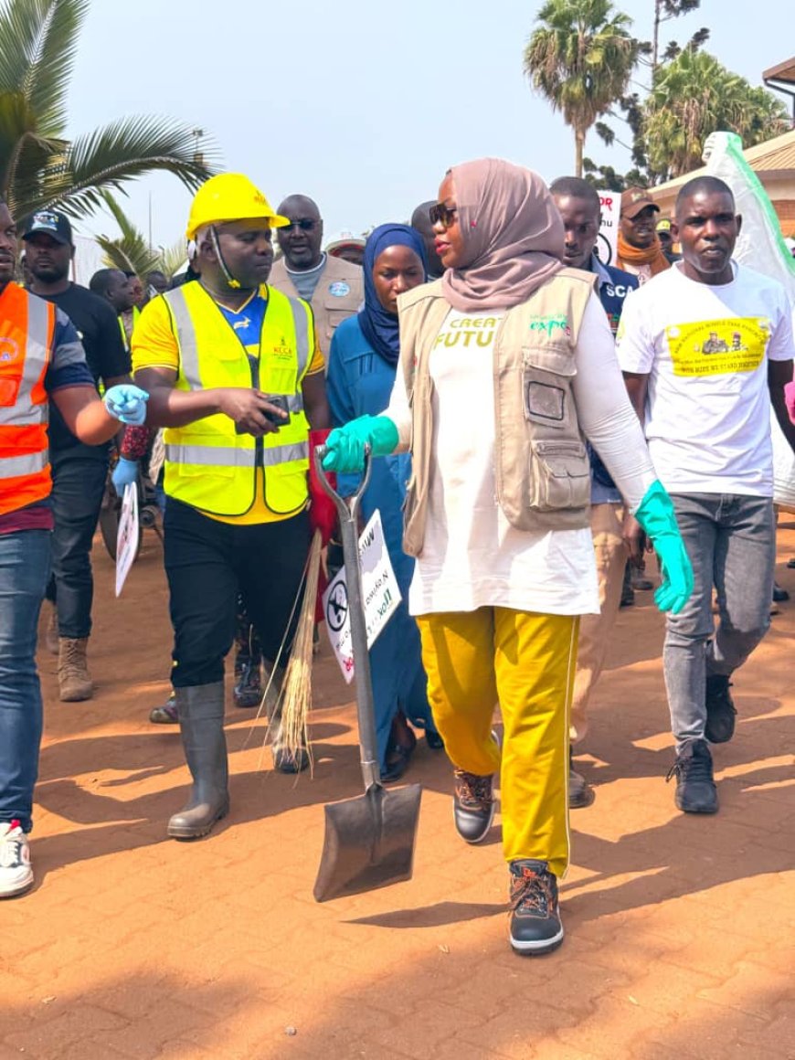 KCCA ED Leads Nakawa Clean-Up, Champions Household Waste Sorting for a Cleaner Kampala