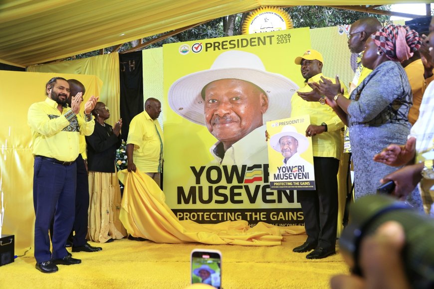 NRM Unveils Museveni’s Official Portrait and Campaign Theme as Preparations for Delegates Conference Intensify