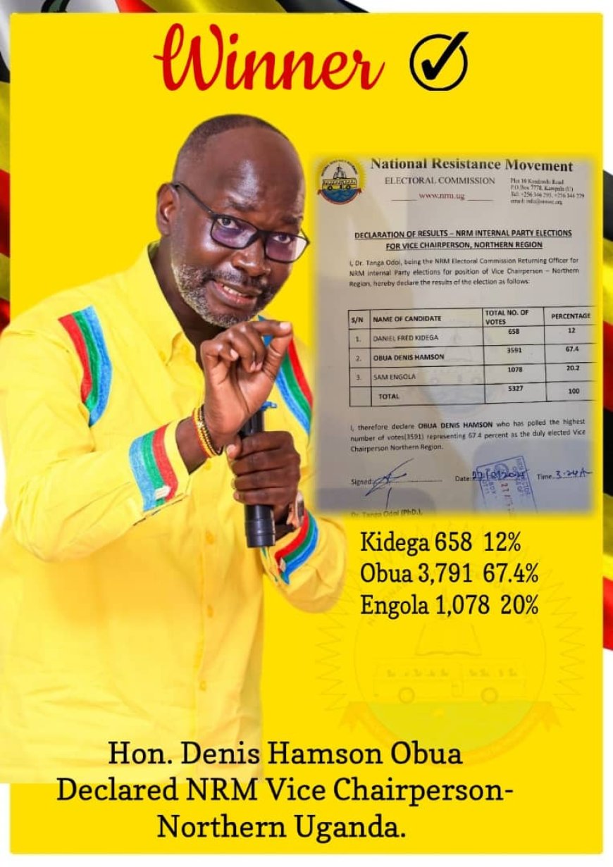 NRM Declares Winners of Central Executive Committee Vice Chairperson Seats Across All Sub-Regions