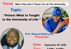 Prof. Waswa Balunywa Shares Lessons from the "University of Life: Prison"