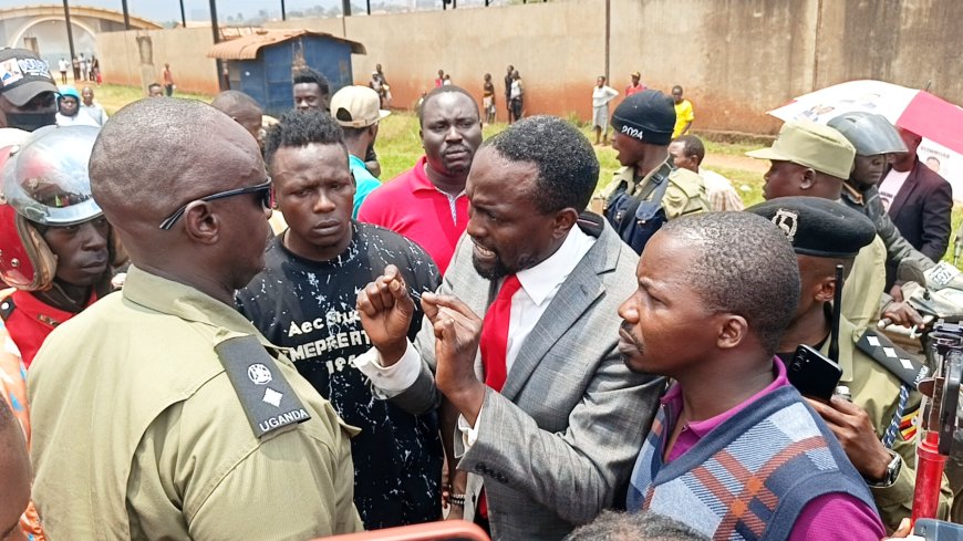 Standoff as Rubaga South MP Mukasa Aloysius and NUP Spokesperson Waiswa Mufumbiro Confront Police During Balimwezo Nomination Rally