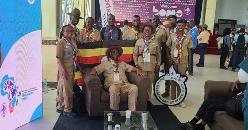 Scouting Excellence: Prof. Kateregga Raises Uganda’s Flag with Elephant Award in Madagascar