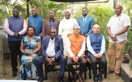 INDIAN HIGH COMMISSIONER, HAJJI KAKANDE HOST RDCs TO A LUNCHEON AFTER TRAINING IN INDIA