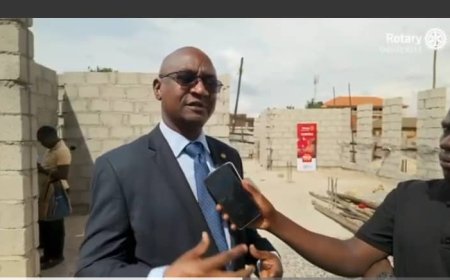 ROTARY DISTRICT GOVERNOR GEOFFREY MARTIN KITAKULE HAILS UPGRADE OF NANSANA HEALTH CENTRE II TO HEALTH CENTRE IV
