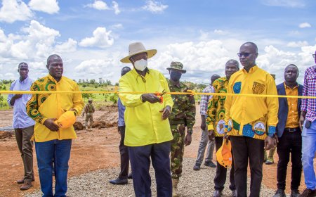 Museveni Commissions Leju Stadium, Urges Terego Residents to Turn Peace into Prosperity