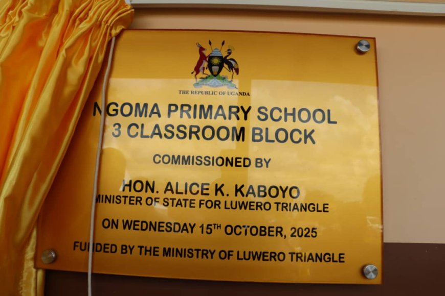 Hon. Alice Kaboyo Applauds NEC for Constructing Modern Classroom Block in Nakaseke