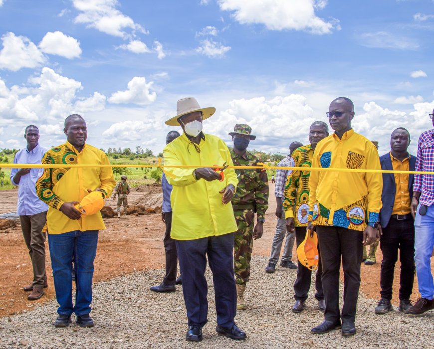Museveni Commissions Leju Stadium, Urges Terego Residents to Turn Peace into Prosperity