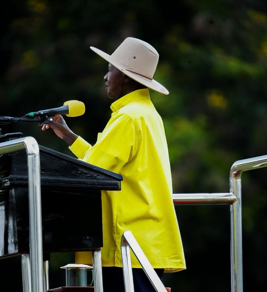 Museveni Promises Better Roads and Water Solutions as He Rallies Karamoja Residents in Karenga