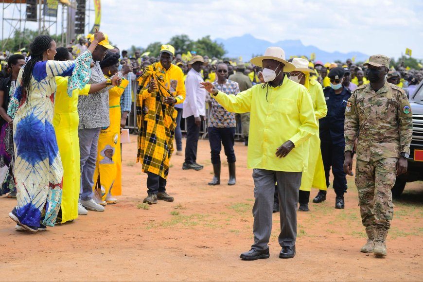 PRESIDENT MUSEVENI AND MAAMA JANET RALLY KARAMOJA FOR PEACE AND DEVELOPMENT IN KOTIDO “Peace is the foundation of development,” says President Museveni as he campaigns ahead of 2026 elections