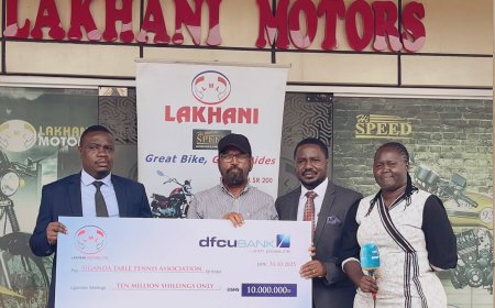 Lakhani Motors Donates UGX 10 Million to Support Uganda Open Table Tennis Championship 2025