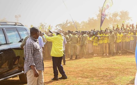 Bugiri Hosts Museveni as He Starts Busoga Campaign, Promises More Roads and Railway Revival