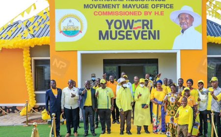 President Museveni Commissions New NRM Office in Mayuge, Hon. Aggrey Bagiire Lauded for Land Donation