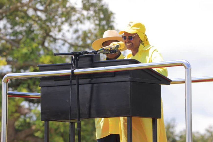 Maama Janet Hails Uganda’s Democratic Maturity as President Museveni Rallies Support in Kalaki