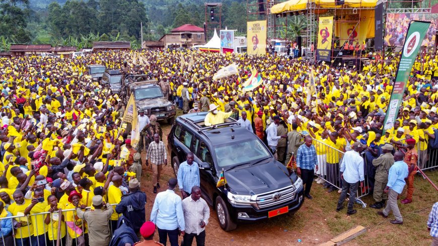 President Museveni Campaigns in Bududa, Promises to Tarmac Bubulo–Namisindwa–Bududa Circular Road