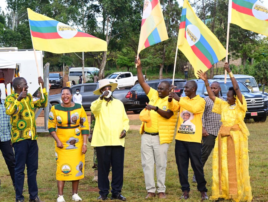 Museveni Consoles Landslide Victims, Rallies Bukwo Residents to Embrace Wealth Creation as Campaigns Move to Sebei Region