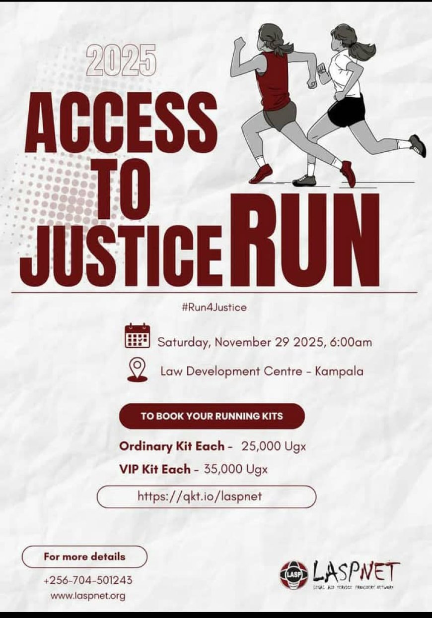 LASPNET and Uganda Law Society Mobilise Nation for Access to Justice Run