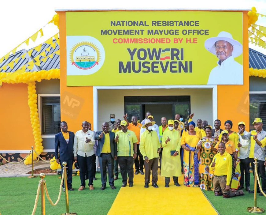 President Museveni Commissions New NRM Office in Mayuge, Hon. Aggrey Bagiire Lauded for Land Donation