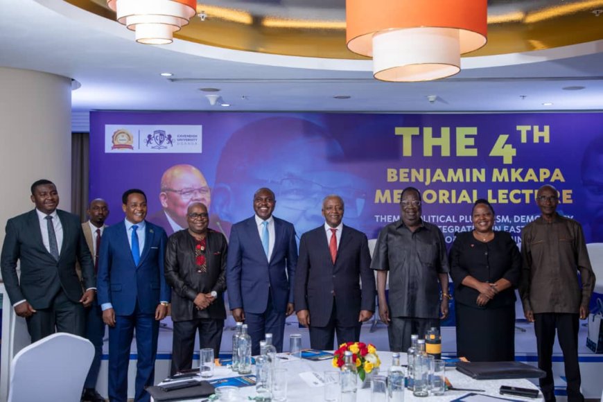 Amama Mbabazi Hails Cavendish University for Preserving Benjamin Mkapa’s Legacy