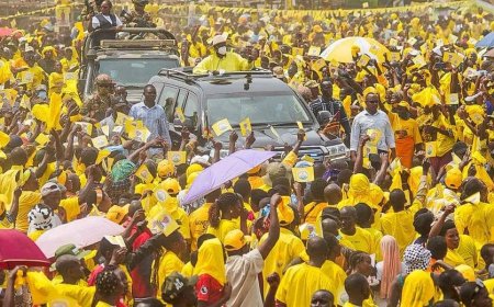 President Museveni Hails 40 Years of Peace and Development at Bunyangabu Campaign Rally
