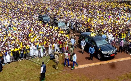 President Museveni Addresses Kagadi Rally, Pledges Skills Training and Intensified Wealth Creation in Bunyoro