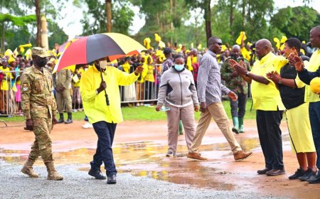 President Museveni Electrifies Bukomansimbi Rally, Calls for Peace, Self-Reliance and Development