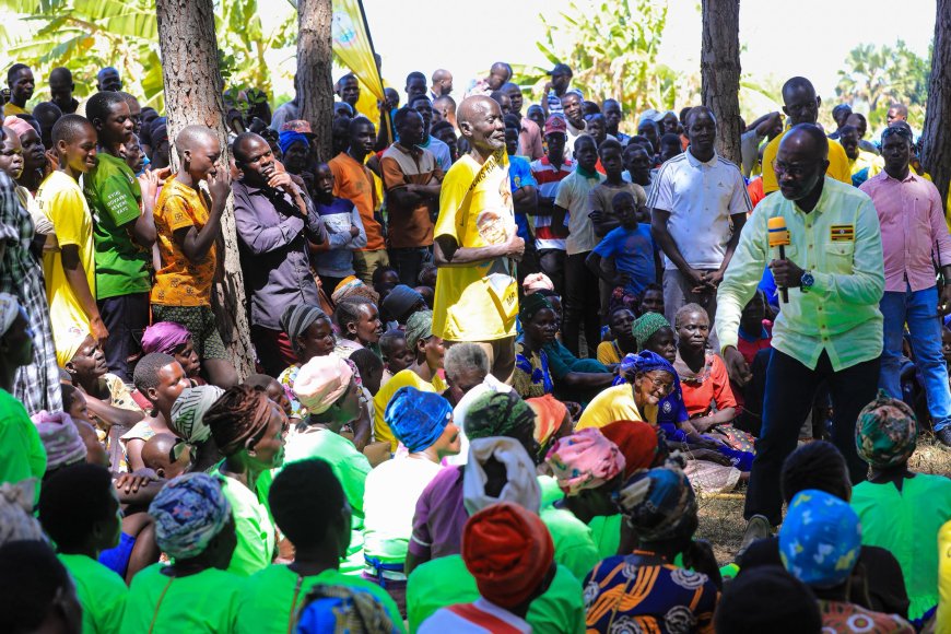 Hon. Denis Hamson Obua Rallies Support in Ajuri County, Urges Communities to “Protect the Gains”