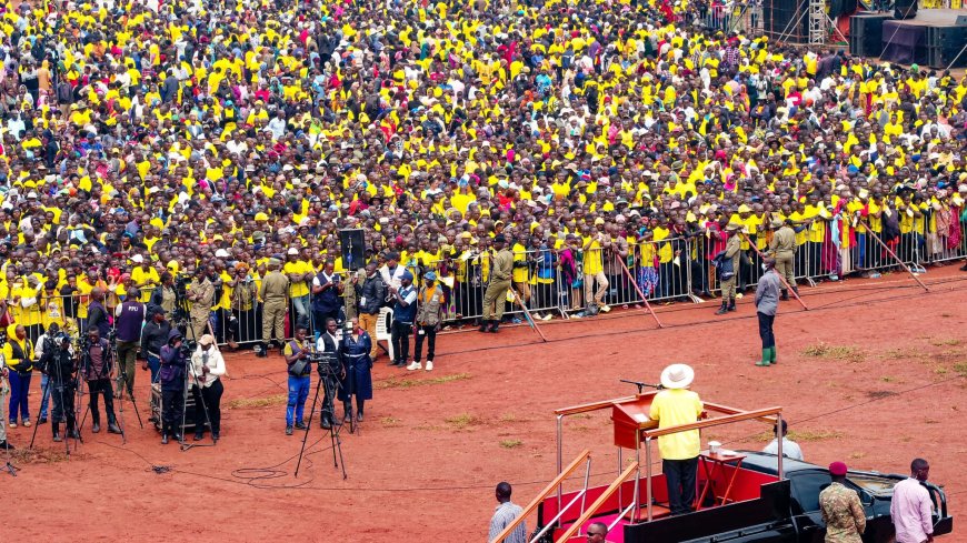Kyankwanzi Campaign Rally: President Museveni Charts NRM Roadmap on Peace, Roads, Power, and Water