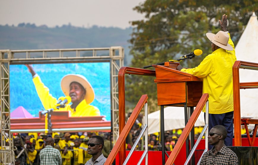 President Museveni Assures Lyantonde of Peaceful Elections, Pledges Roads and Water Improvements