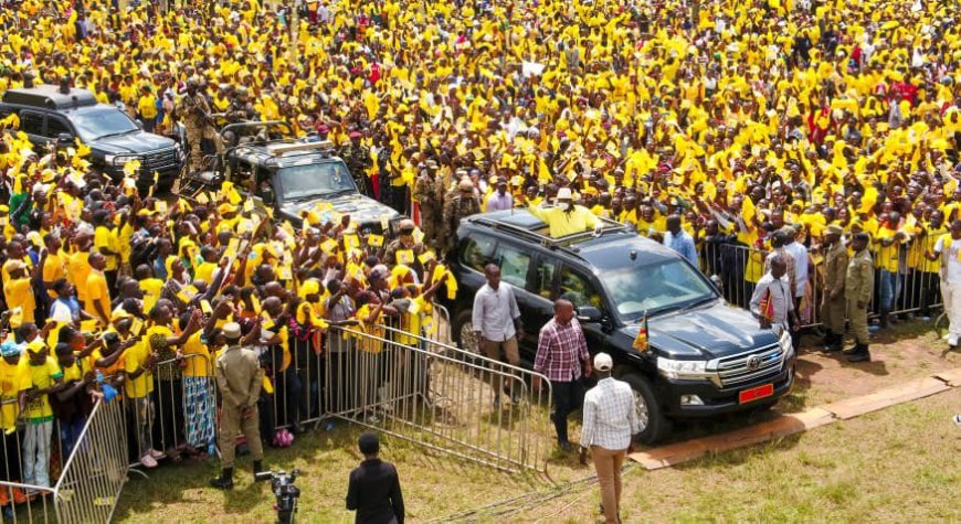Cheers and Hope as President Museveni Storms Gomba, Pledges Peace and Grassroots Transformation