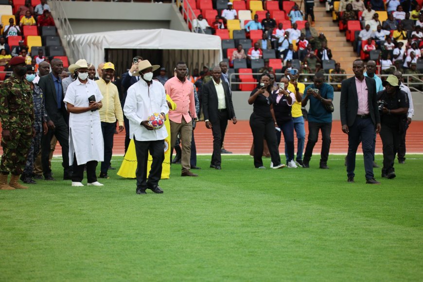 President Museveni Commissions $129m Hoima City Stadium, Says AFCON 2027 Has Accelerated Uganda’s Sports Infrastructure Drive