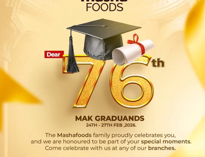 Masha Foods Unveils Exclusive Graduation Package as MUBS Students Shine on Day Three of Makerere’s 76th Ceremony