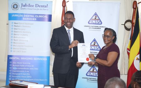 Uganda National Bureau of Standards Certifies Jubilee Dental with ISO 9001:2015 Quality Management Standard