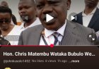Hon. Chris Matembu Wataka Bubulo West MP, Manafwa district on development in the area