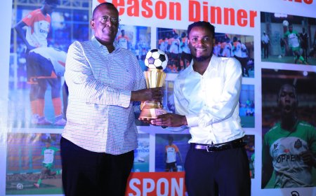 Lt. Gen. James Mugira Challenges NEC FC to Aim Higher as Club Celebrates Historic 2025/2026 Season at End-of-Season Dinner