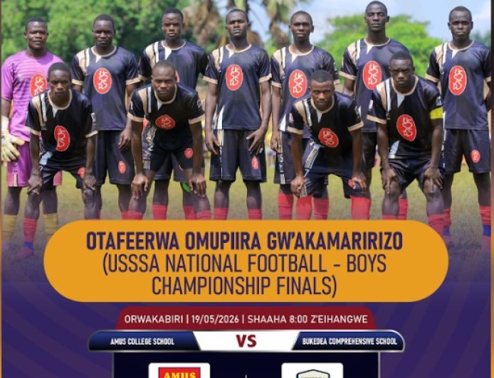 Live at 2pm on Tayari TV : USSSA Boys Finals, Amus College V Bukedea Comprehensive
