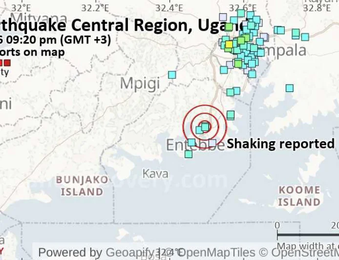 Possible Earthquake Tremors Reported in Kampala and Central Uganda