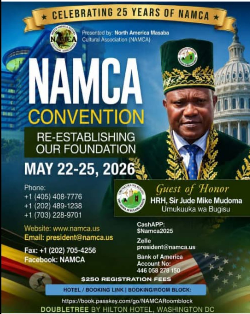 Umukuuka Mudoma and Rt. Hon. Nandala Mafabi Headline Bugisu Cultural Visit to America