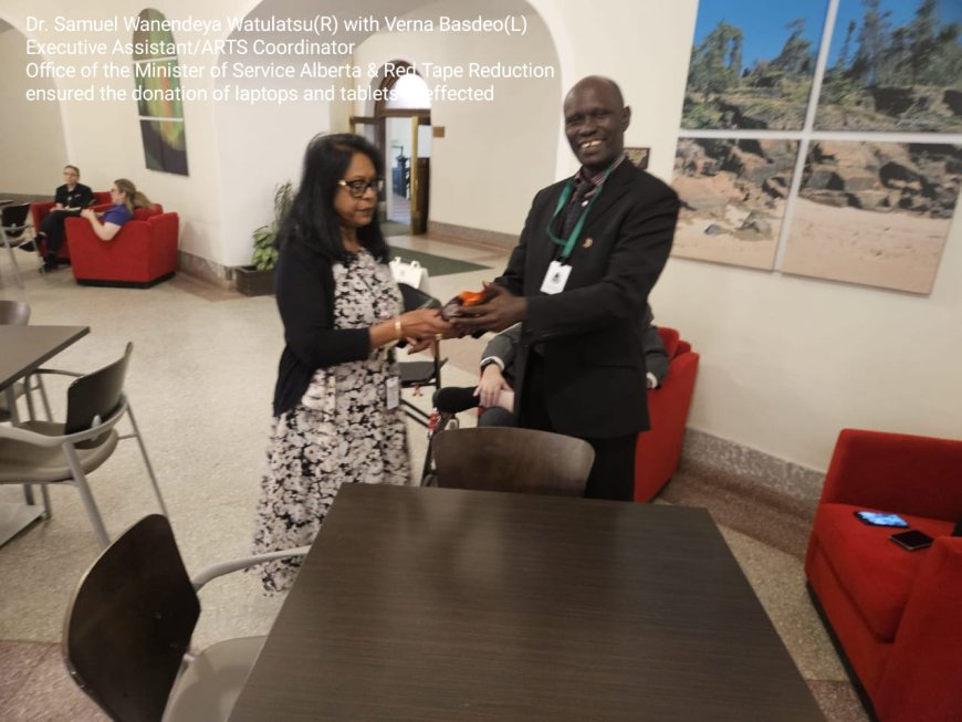 Dr. Samuel Wanendeya Watulatsu Secures ICT Equipment Donation and Advances Mbale University of Science and Technology Vision in Canada