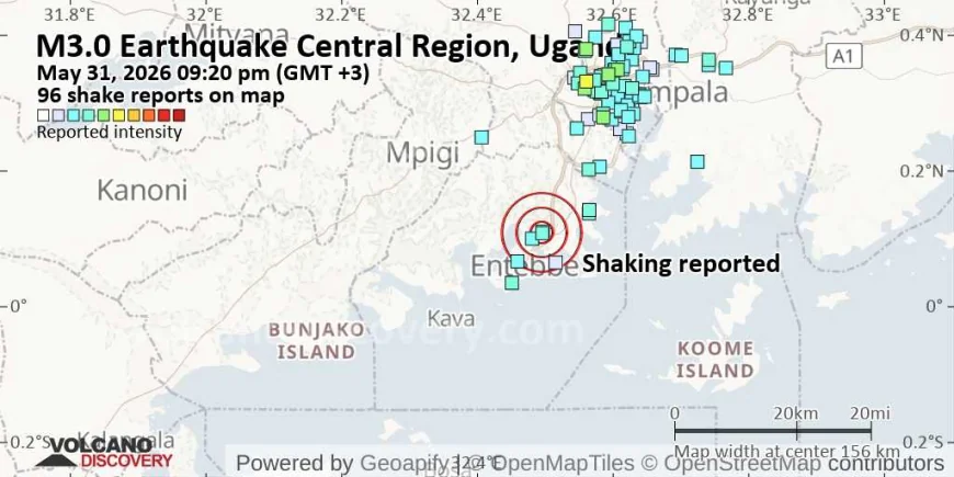 Possible Earthquake Tremors Reported in Kampala and Central Uganda