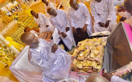 Believers Shower Owobusobozi Bisaka With Millions as He Marks 97th Birthday