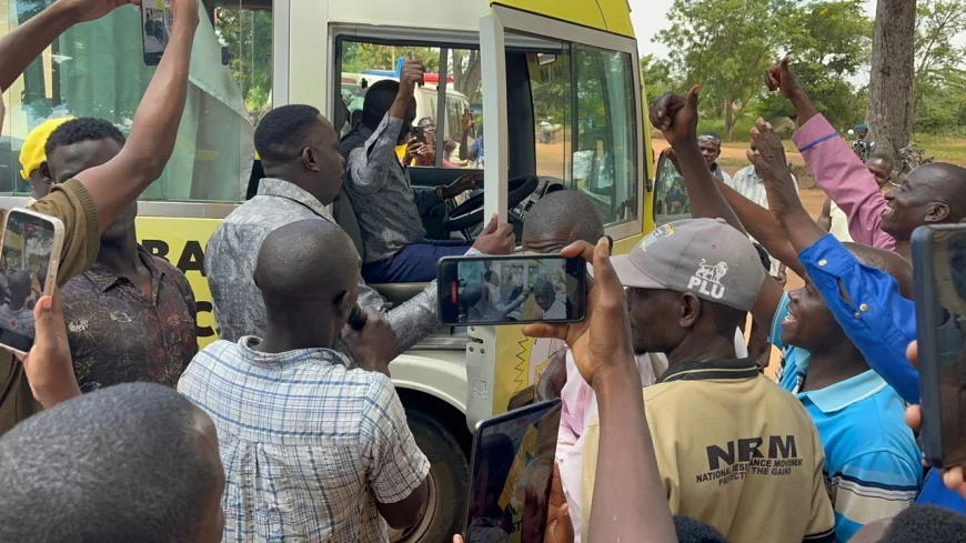 Hon. Orone Derrick Donates Brand New Coaster Bus to Gogonyo Constituents