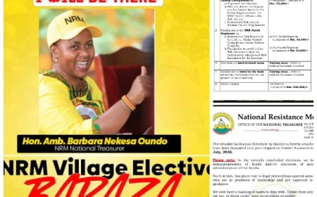 Hon. Amb. Barbara Nekesa Oundo Releases NRM Facilitation Funds for LC1, LCII and Women Council Flag Bearer