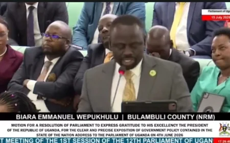 Hon. Biara Wepukhulu Commends Government's Climate Action Efforts During Parliamentary Debate