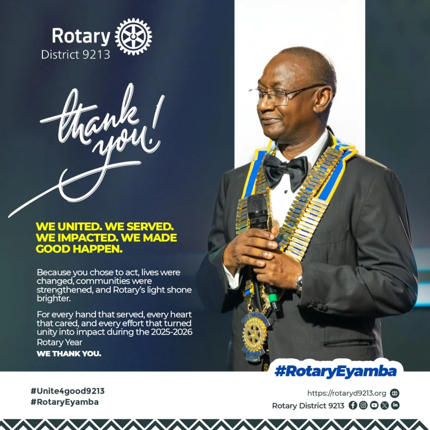 Geoffrey Martin Kitakule Leaves Lasting Legacy of Service, Fellowship and Growth as Rotary District 9213 Governor